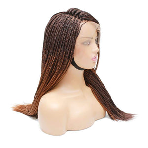 Box Braids Fully Hand Braided 4 Sided Ombre Lace Wig (33/30) - Medium - 56cm $180 Box Braids QualityHairByLawlar (4991166382166)