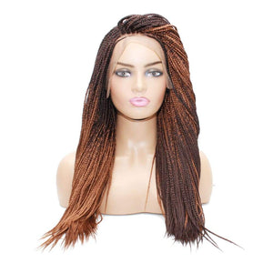 Box Braids Fully Hand Braided 4 Sided Ombre Lace Wig (33/30) - Medium - 56cm $180 Box Braids QualityHairByLawlar (4991166382166)