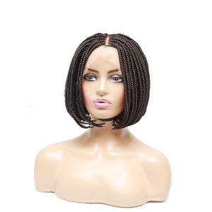 Box Braids Fully Hand Braided Lace Wig- Bob Style (#99J) - Medium - 56cm $190 Box Braids QualityHairByLawlar (6795374231638)