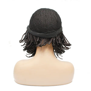 Box Braids Fully Hand Braided Lace Wig- Bob Style (#99J) - Medium - 56cm $190 Box Braids QualityHairByLawlar (6795374231638)