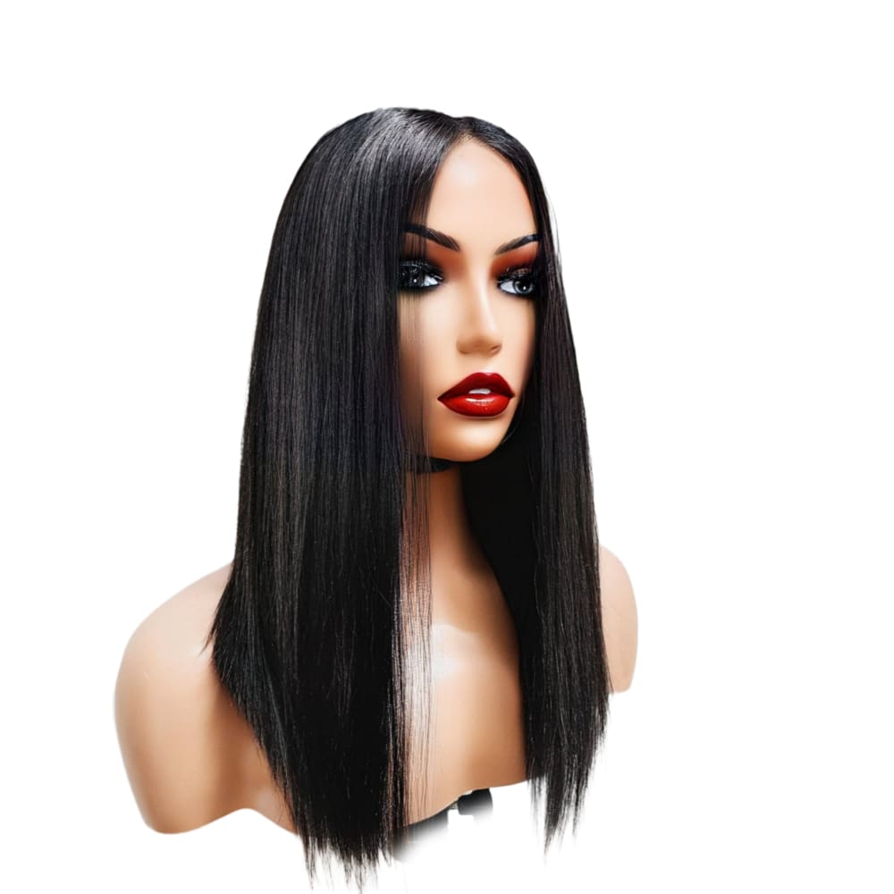 Brazilian Mid Part Bob Human Hair Lace Front Wig (14’’) - Medium - 56cm $250 Lace Front Wig QualityHairByLawlar (9776166175029)