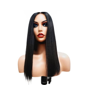 Brazilian Mid Part Bob Human Hair Lace Front Wig (14’’) - Medium - 56cm $250 Lace Front Wig QualityHairByLawlar (9776166175029)