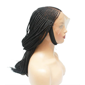 Cornrow Side Part Lace Frontal Braided Wig (6821823348822)