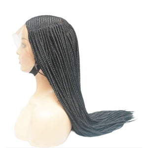 Cornrow Side Part Lace Frontal Braided Wig (6821823348822)