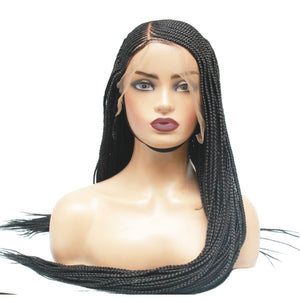 Cornrow Side Part Lace Frontal Braided Wig (6821823348822)