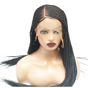 Cornrow Side Part Lace Frontal Braided Wig (6821823348822)