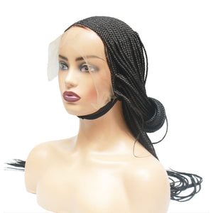 Cornrow Side Part Lace Frontal Braided Wig (6821823348822)