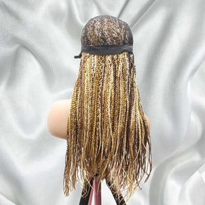 Knotless Box Braids Wig- Balayage Blonde / Brown Multi Color - Medium- 56cm $200 Knotless Braids QualityHairByLawlar (6608000909398)