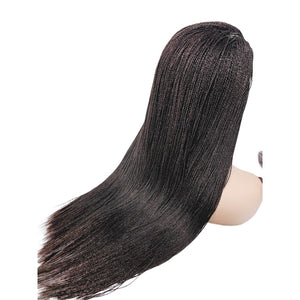 Micro Twist Fully Hand Braided Lace Closure Wig (Dark Brown) - Medium - 56cm $175 Micro Twists QualityHairByLawlar