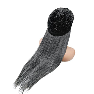 Micro Twist Fully Hand Braided Lace Closure Wig (Grey) - Medium - 56cm $175 Micro Twists QualityHairByLawlar