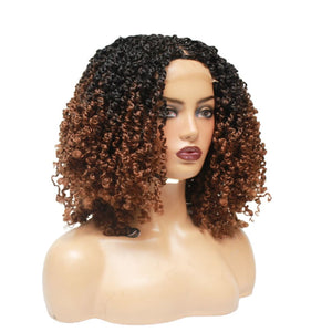 Passion Twist Brown Ombre Lace Closure Braided Wig (4979508969558)