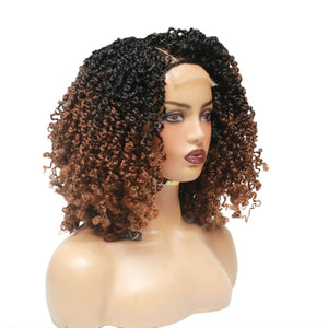 Passion Twist Brown Ombre Lace Closure Braided Wig (4979508969558)