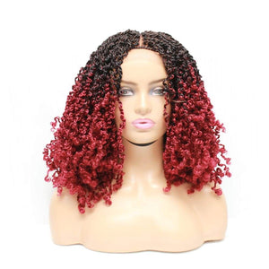 Passion Twist Ombre Two Tone Lace Closure Braided Wig- 1/35 - Medium - 56cm $190 Sprint Twists QualityHairByLawlar (4991165136982)