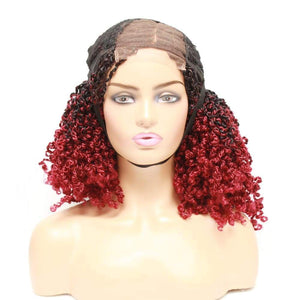 Passion Twist Ombre Two Tone Lace Closure Braided Wig- 1/35 - Medium - 56cm $190 Sprint Twists QualityHairByLawlar (4991165136982)