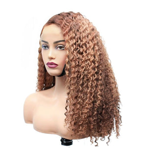 Raw Hair - Vietnamese Loose Curly Ombre Lace Front Wig- 18" (6645271789654)