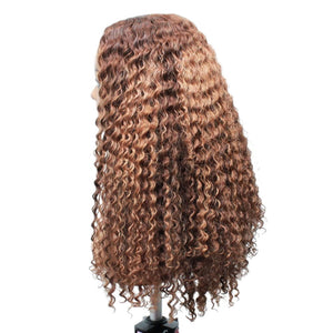 Raw Hair - Vietnamese Loose Curly Ombre Lace Front Wig- 18" (6645271789654)