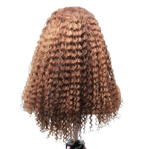 Raw Hair - Vietnamese Loose Curly Ombre Lace Front Wig- 18" (6645271789654)